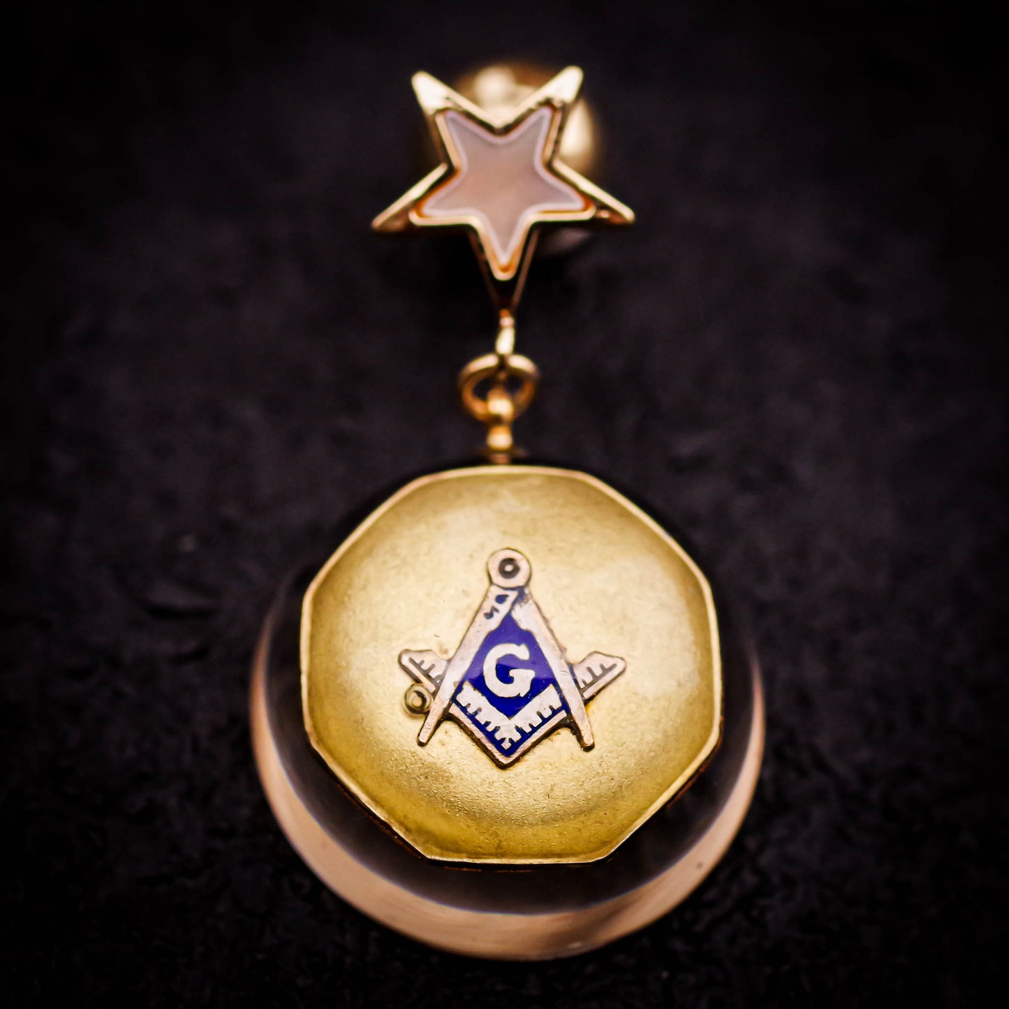 MASONIC EARRING / STAR / 1P / 3