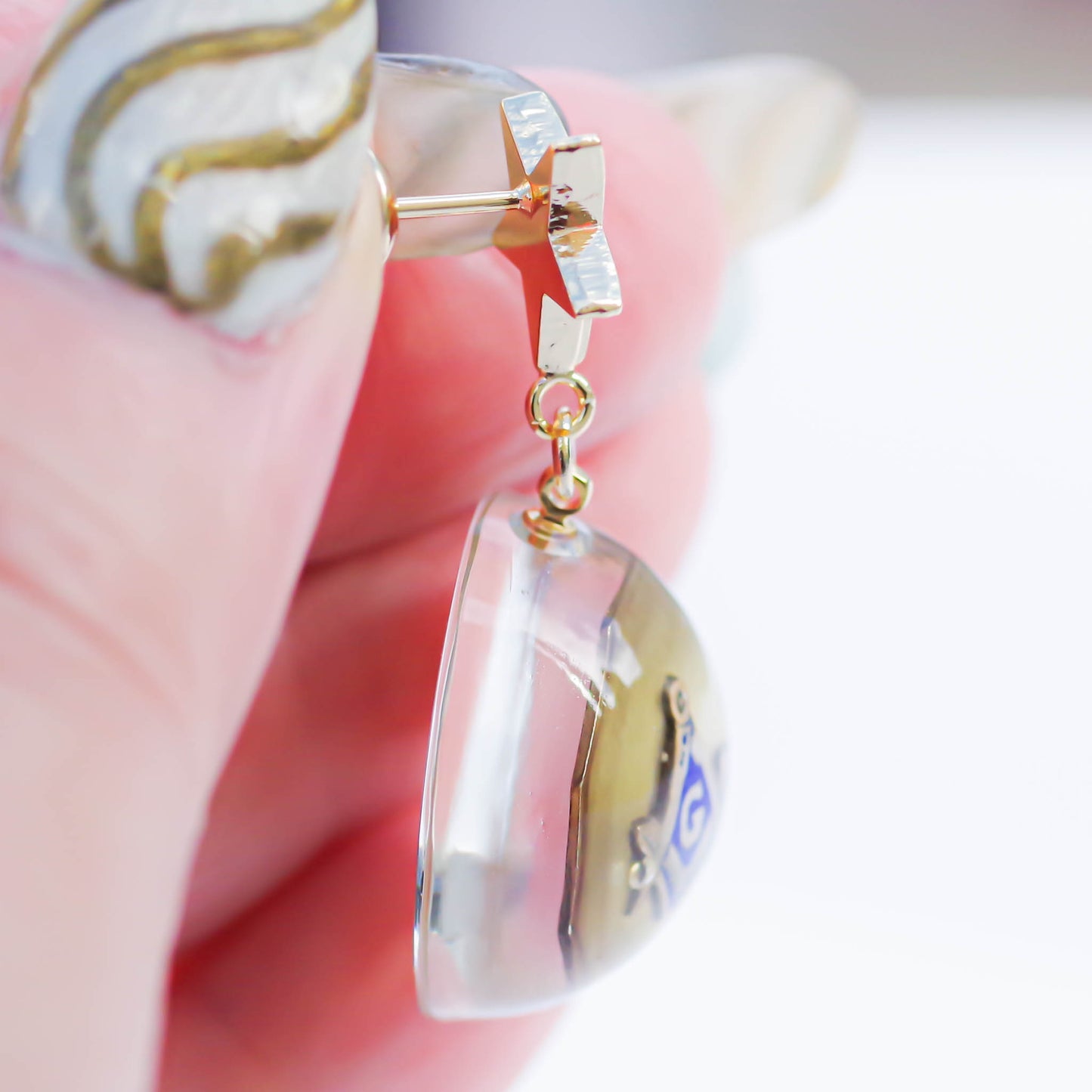 MASONIC EARRING / STAR / 1P / 3