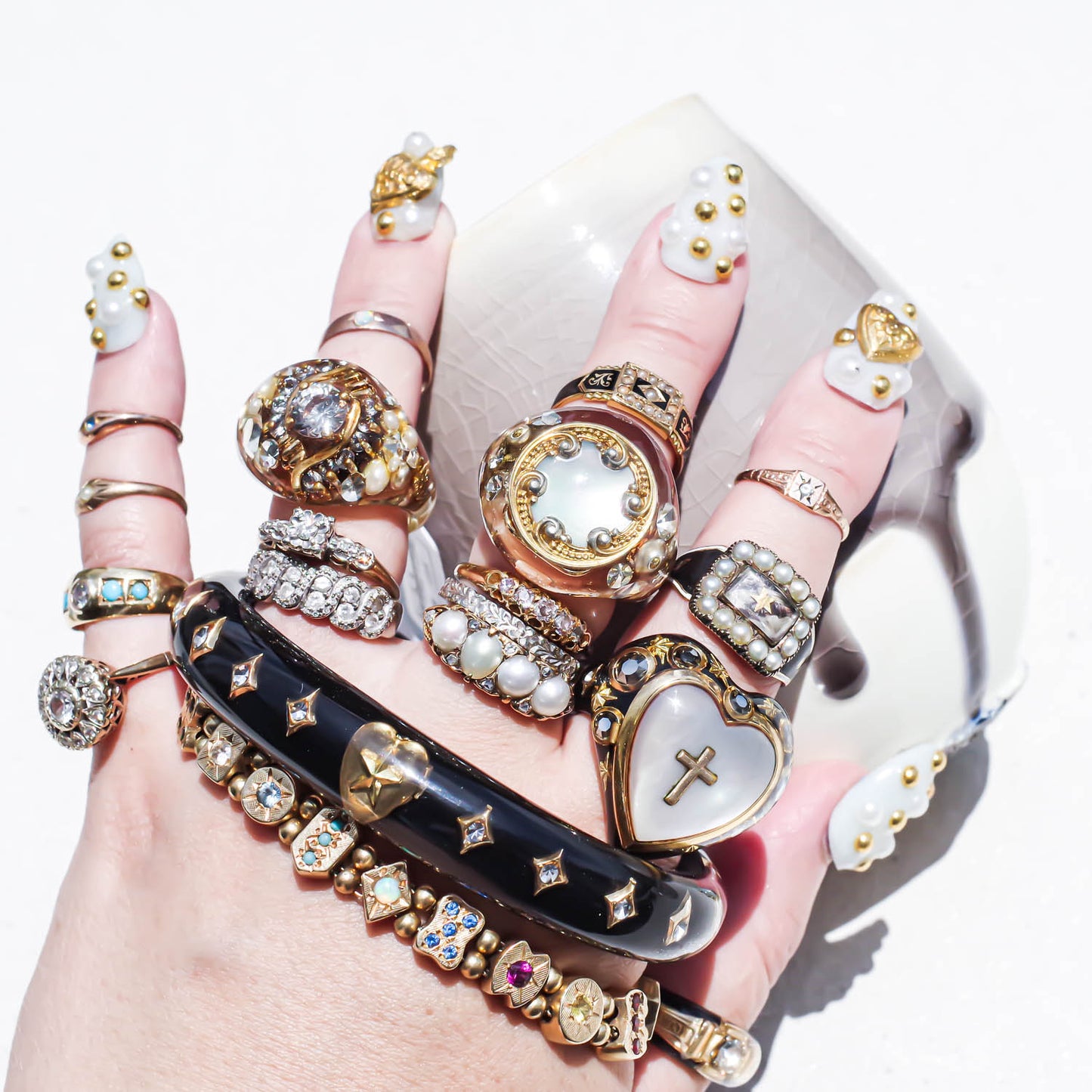 MOURNING RING / LONDON / 18K / #12