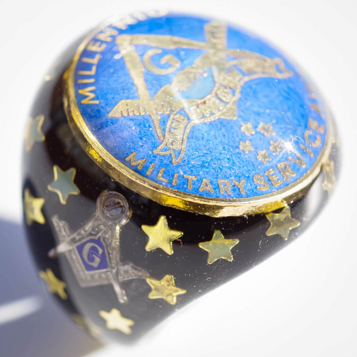 MASONIC RING / BLUE BLACK / #13