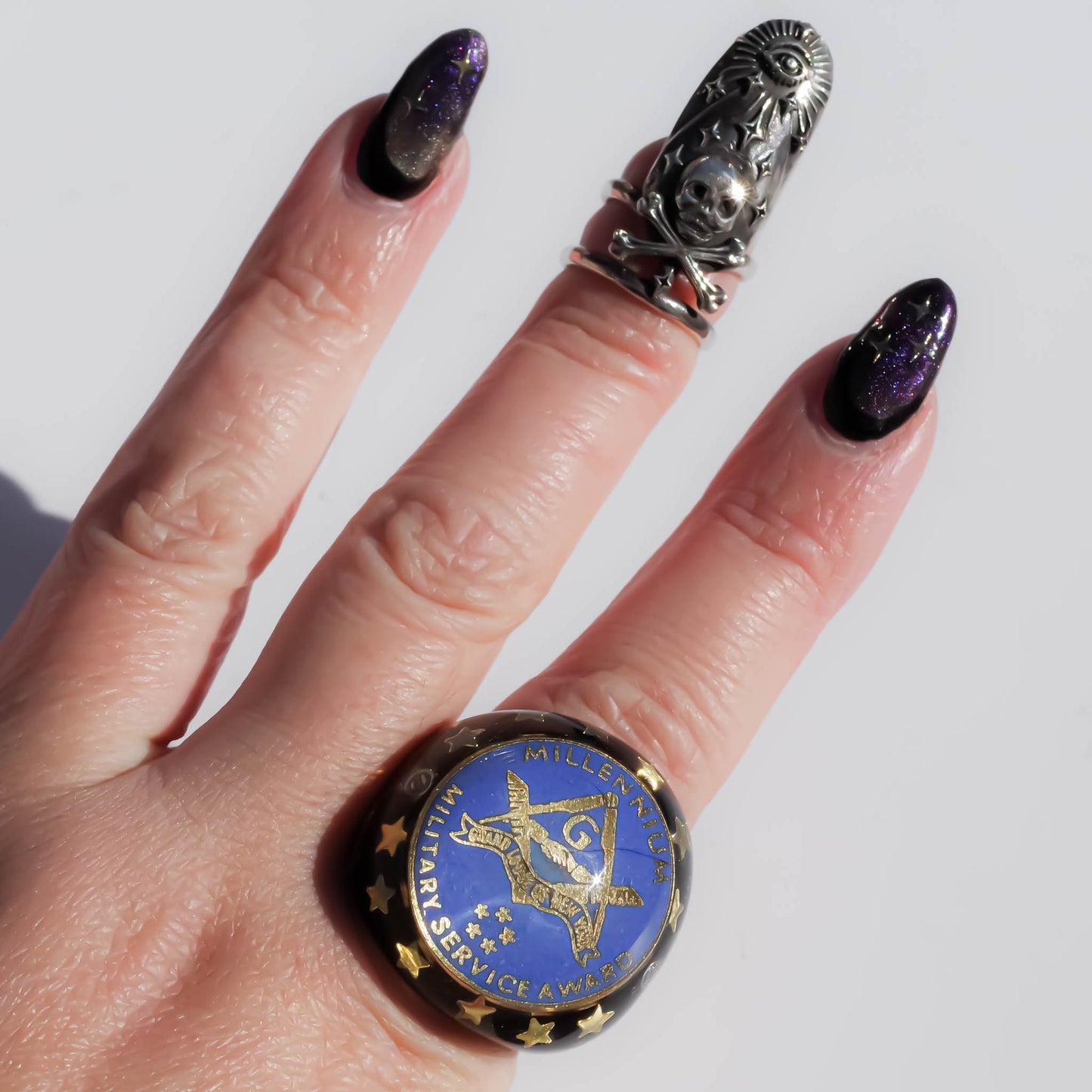MASONIC RING / BLUE BLACK / #13