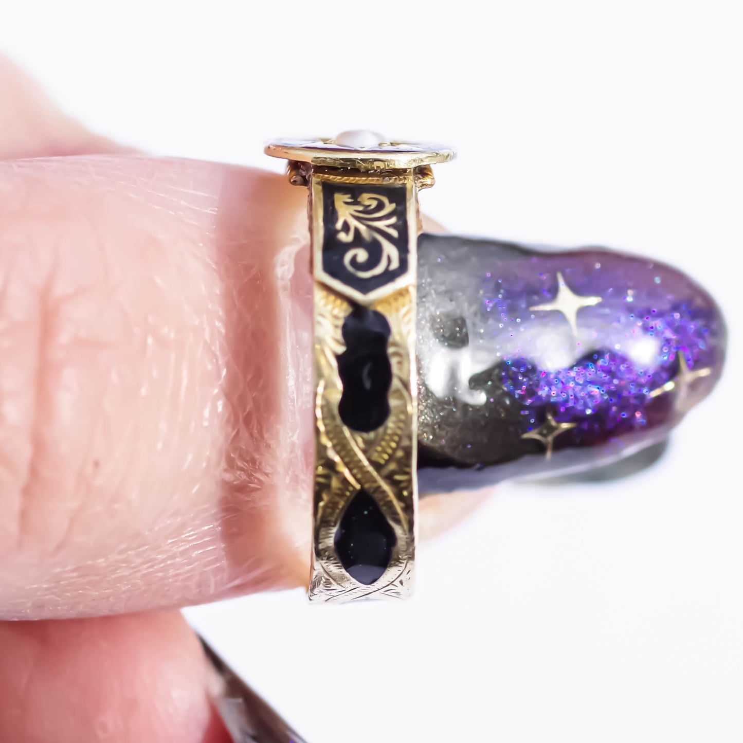 MOURNING RING / LONDON / 18K / #14