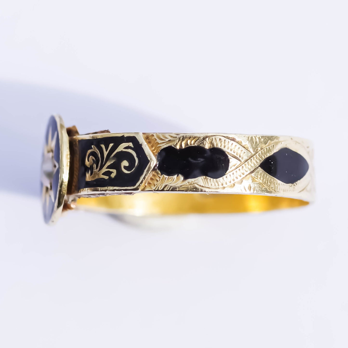 MOURNING RING / LONDON / 18K / #14