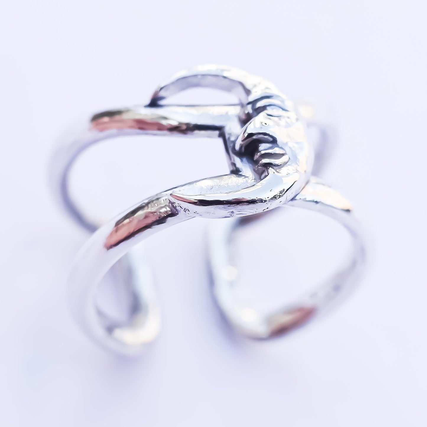 NAIL RING / MOON / SILVER 925