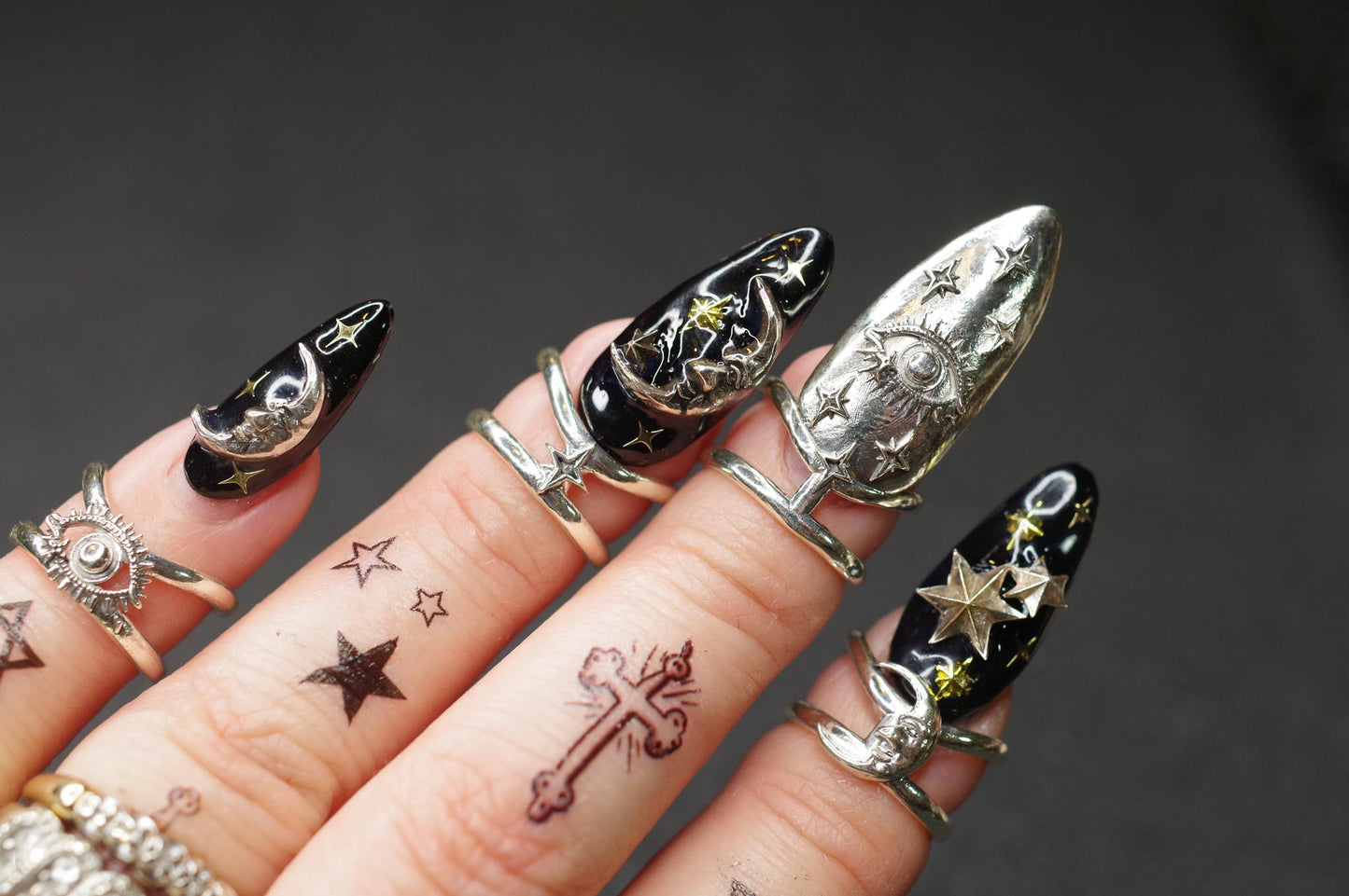 NAIL RING / STAR / SILVER 925