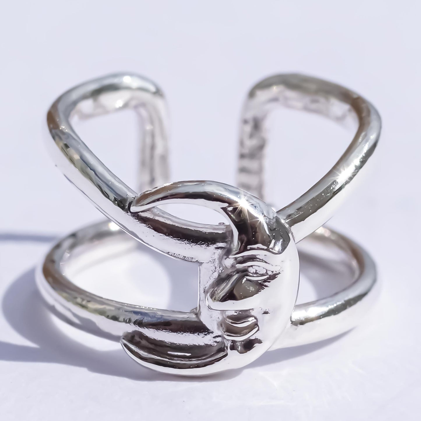 NAIL RING / MOON / SILVER 925