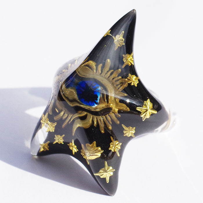 EYE STAR RING / BLACK / #13 #15