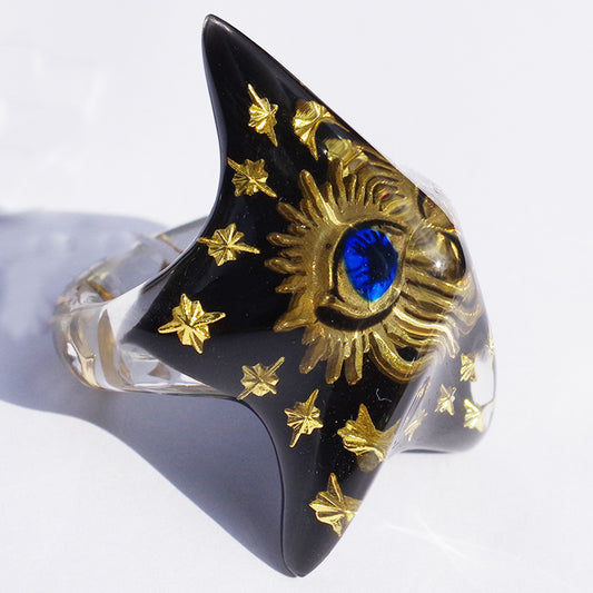 EYE STAR RING / BLACK / #13 #15