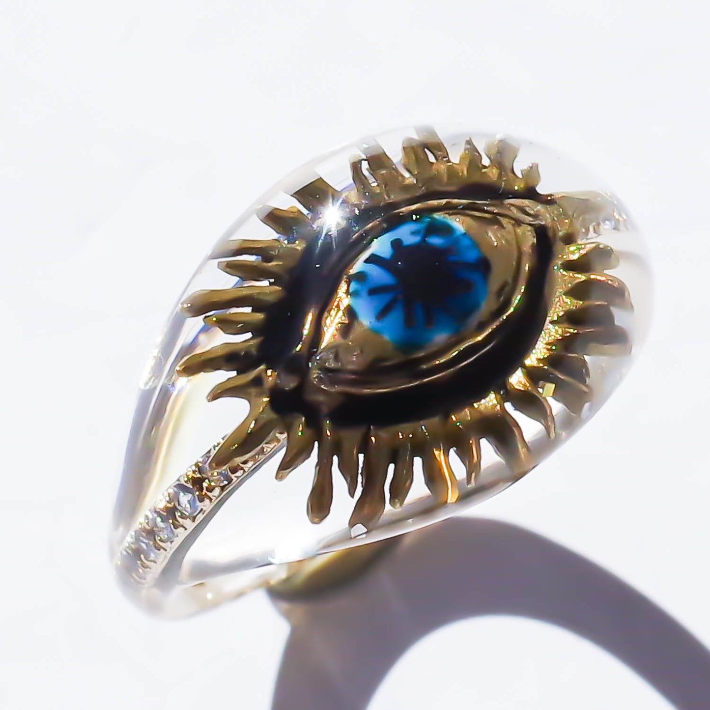 EYE RING / CRYSTAL / CLEAR /#6 #9