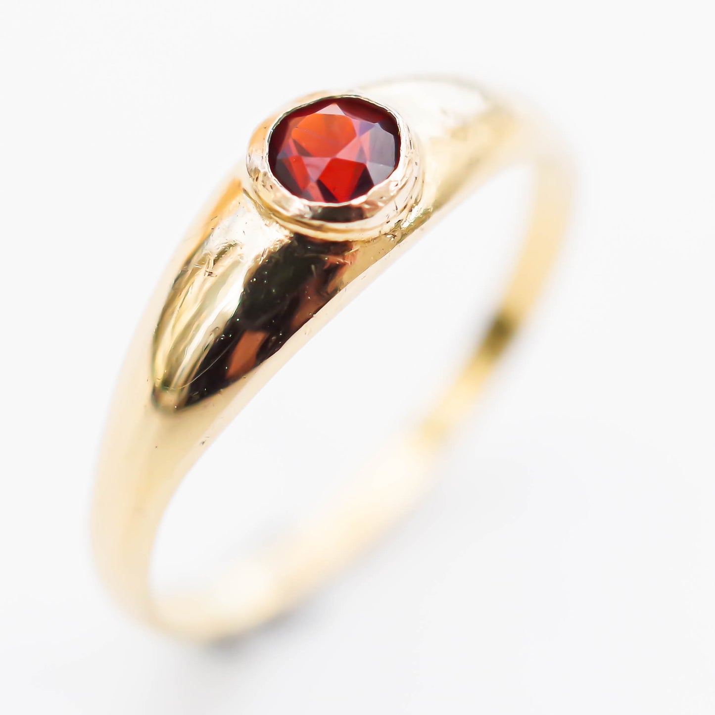 BABY RING / GARNET / 10K / #0.5