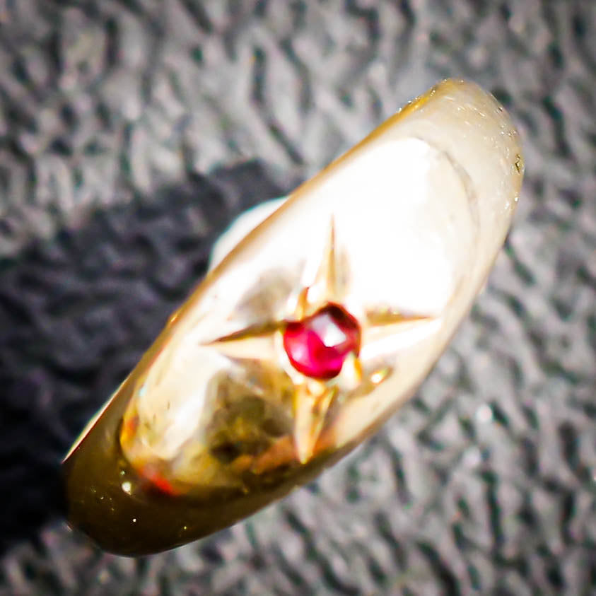 BABY RING / GARNET / 10K / #0