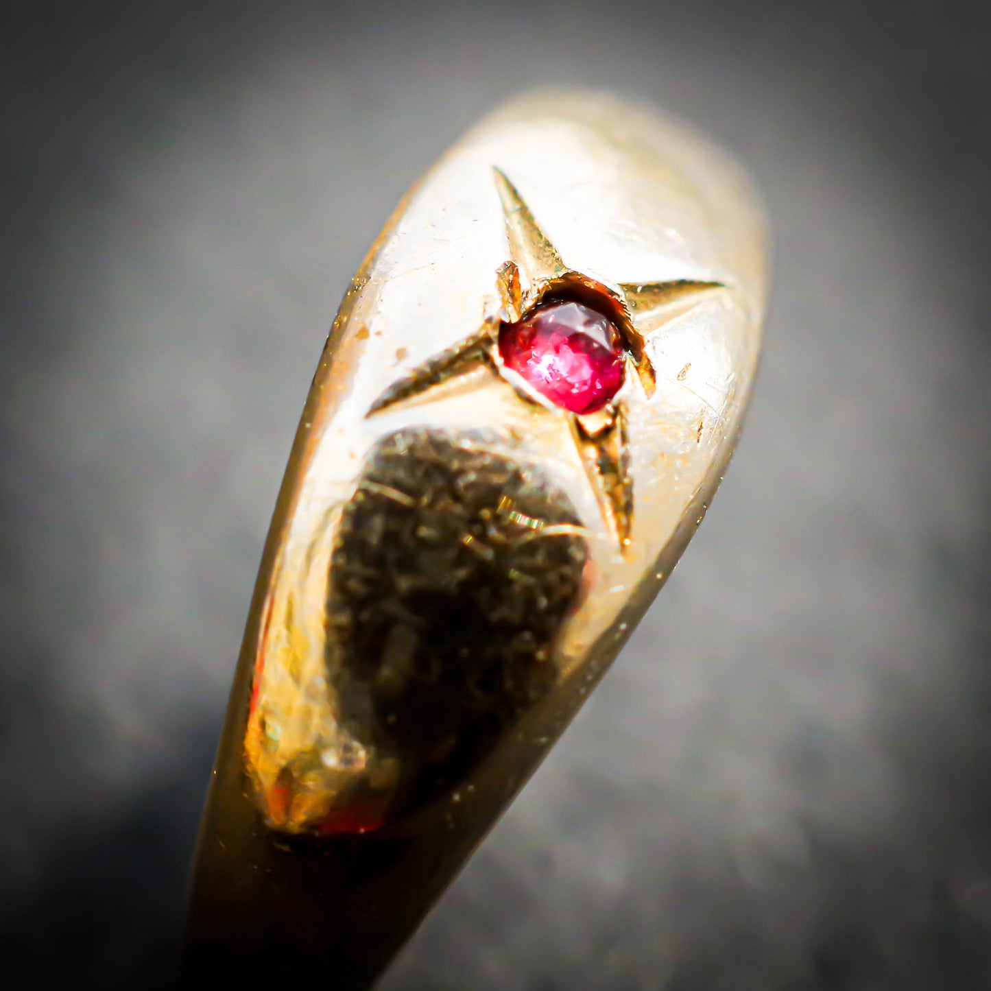 BABY RING / GARNET / 10K / #0