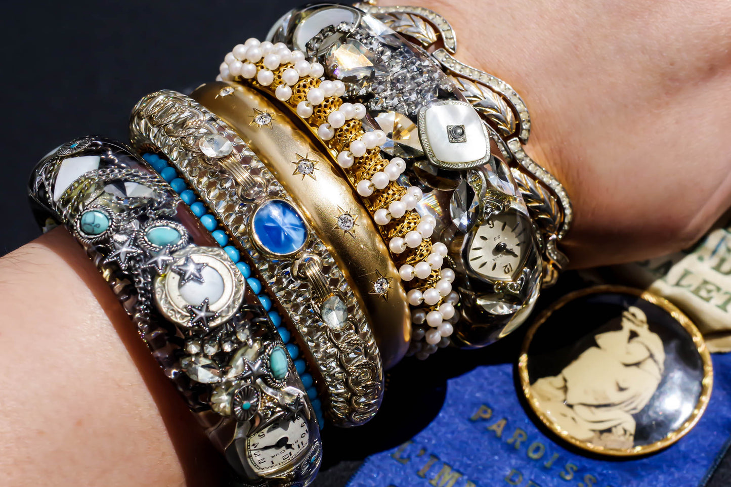 PEARL BRACELET / GOLD / MIRIAM HASKELL