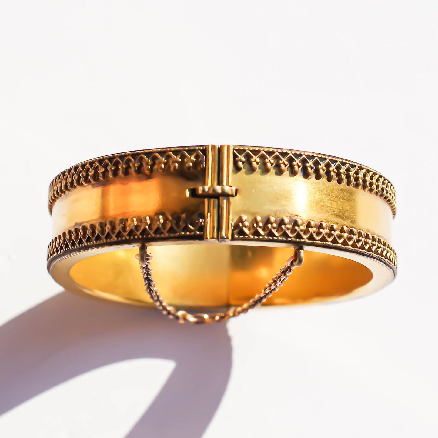 ANTIQUE BANGLE / USA 1800S (B&B) / 12KGF