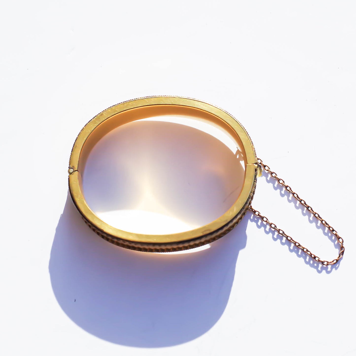 ANTIQUE BANGLE / USA 1800S (B&B) / 12KGF