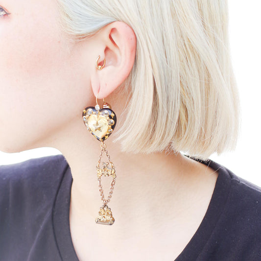 HEART EARRING 6 / 1P
