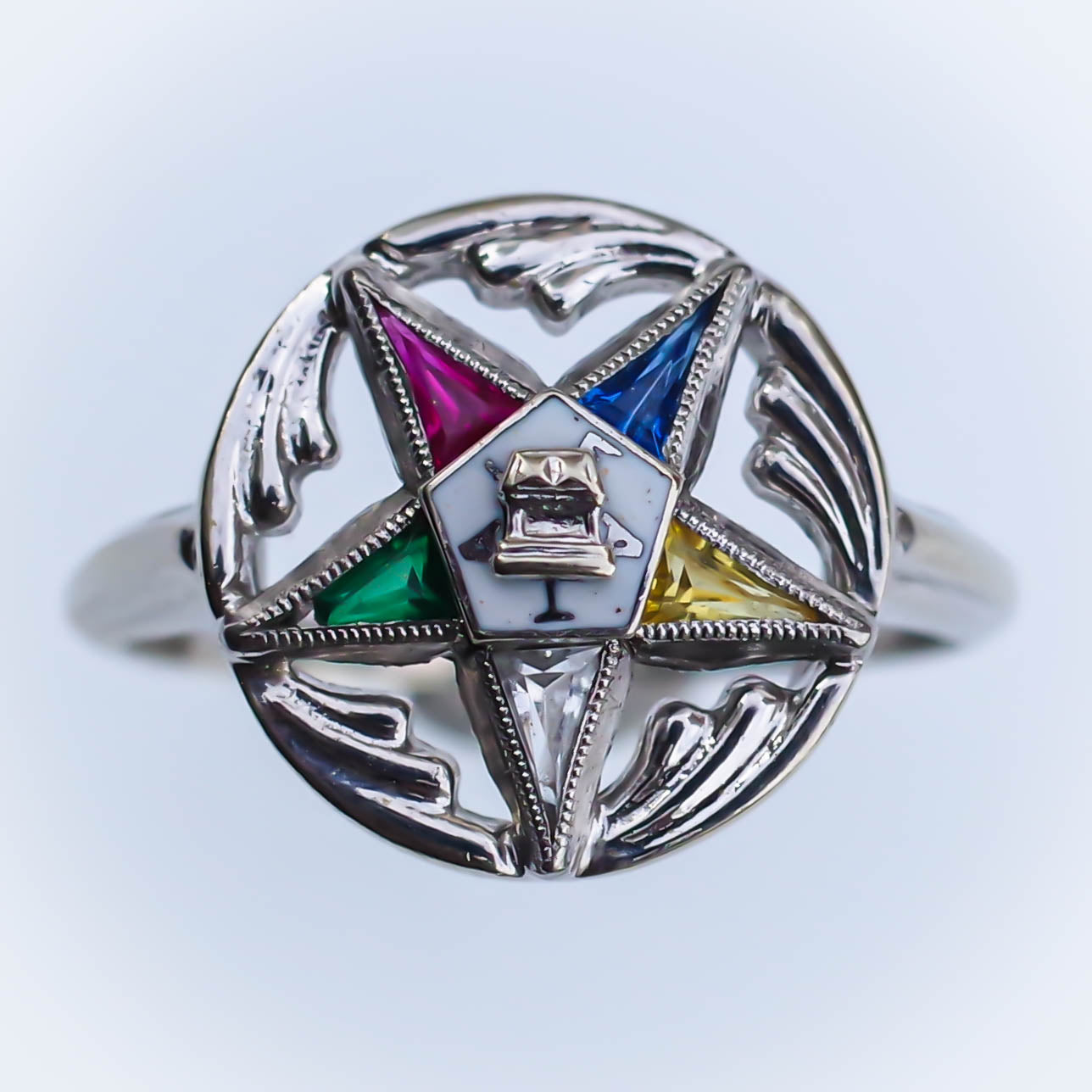 MASONIC EASTERN STAR RING / USA (14K) #15
