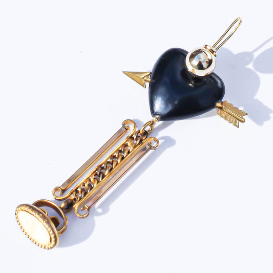 HEART EARRING 1 / ARROW / 1P