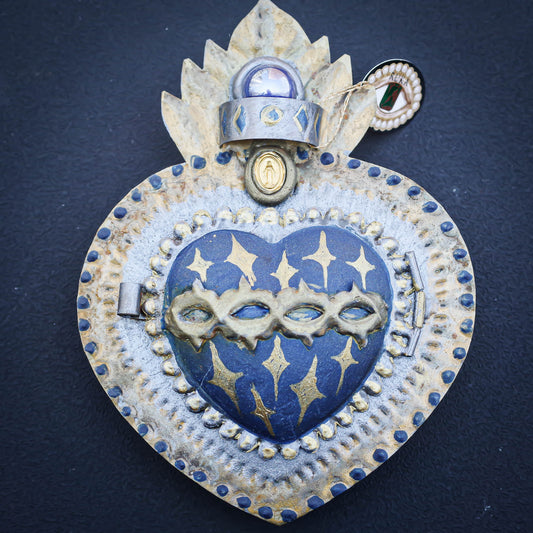 HEART DECOR / DARK BLUE / MILAGR / WINDOW
