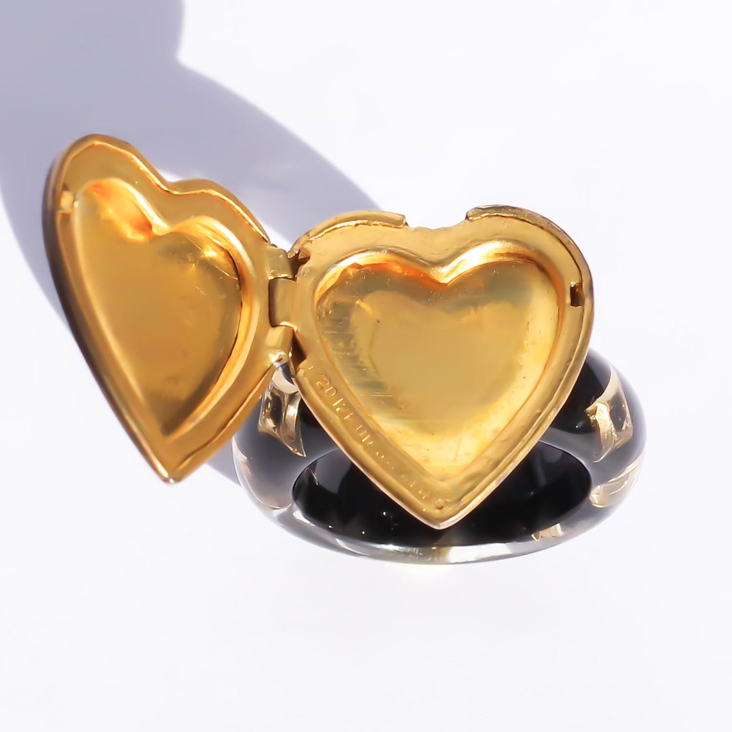HEART LOCKET RING / FLOWER / #13
