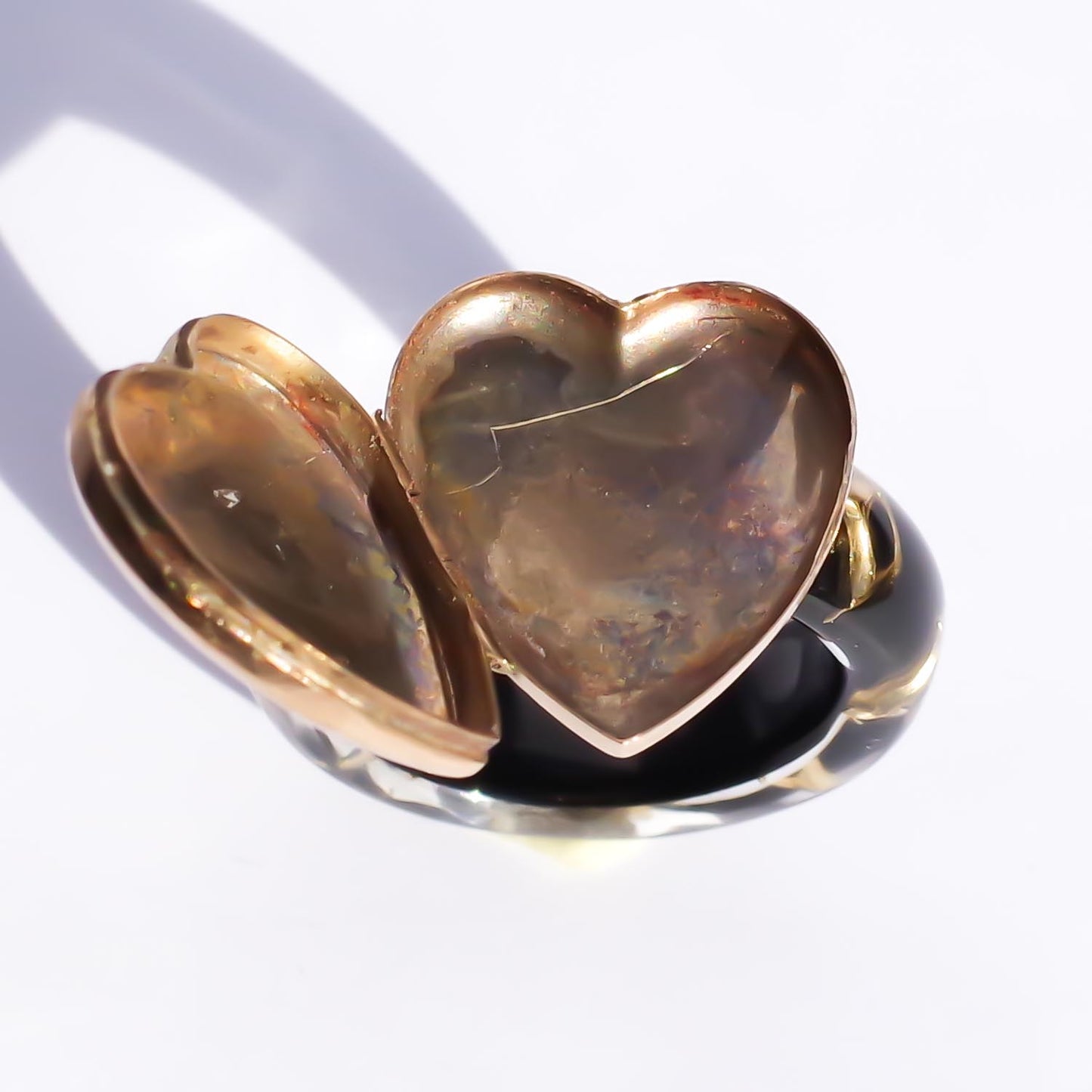 HEART LOCKET RING / UK / 9K / #12