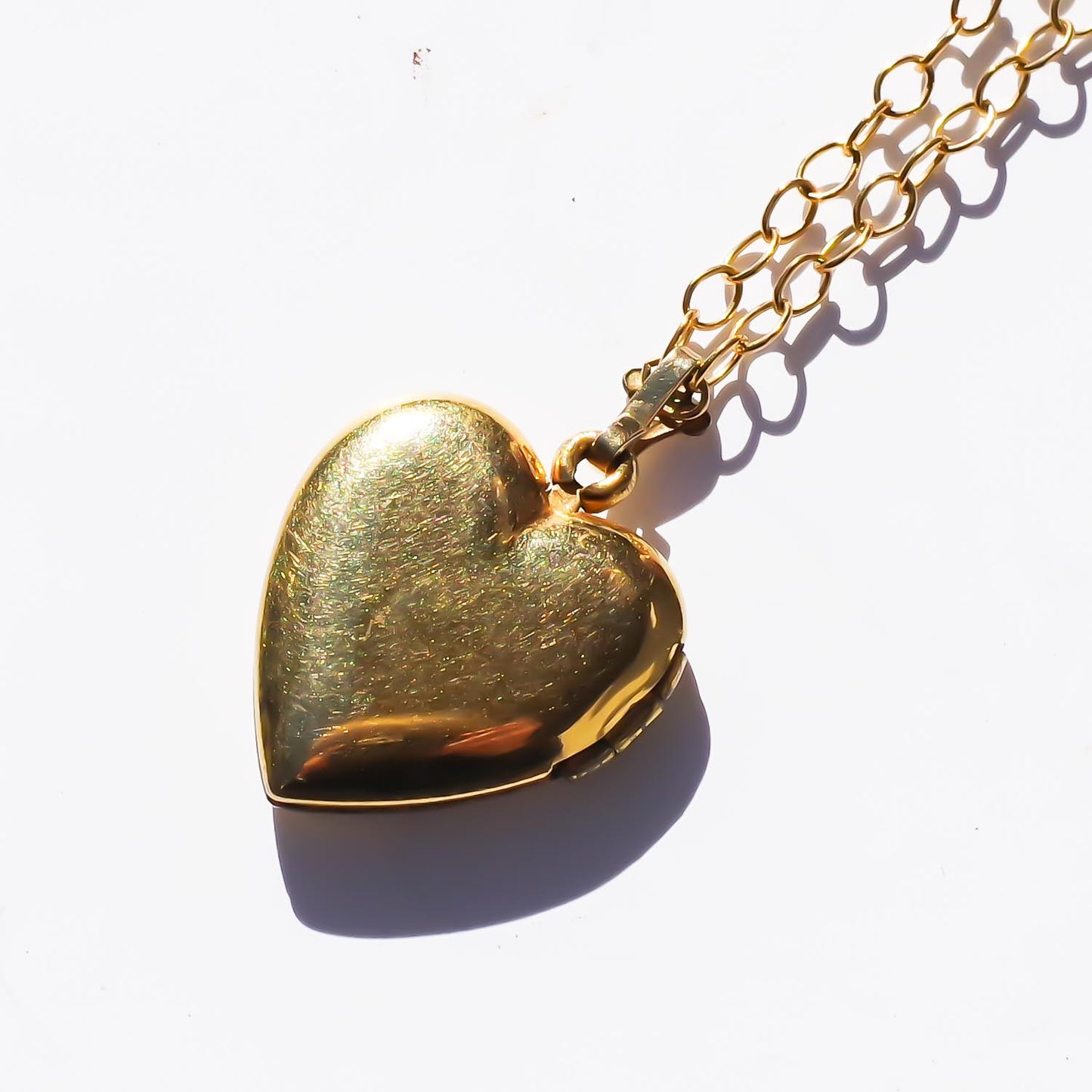 HEART LOCKET NECKLACE / TRAIANGLE / 14KGF