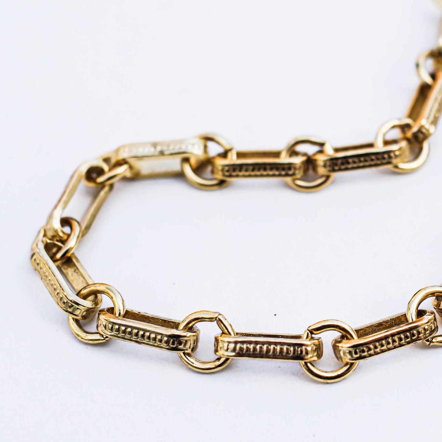 VINTAGE CHAIN NECKLACE / LONG SQUARE