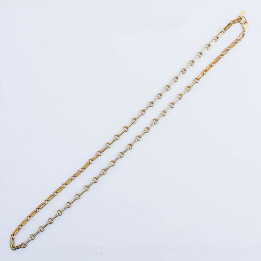 VINTAGE CHAIN NECKLACE / LONG SQUARE