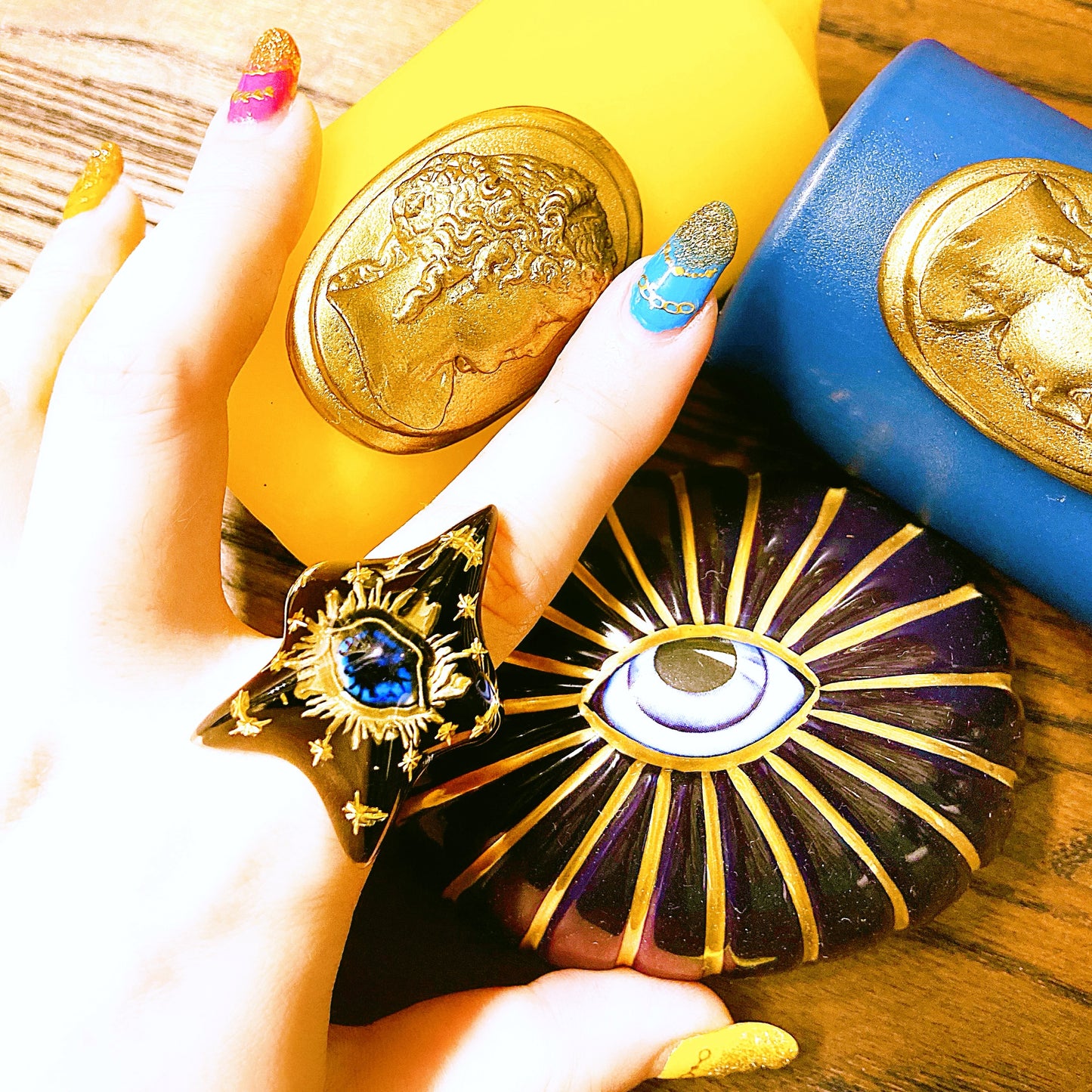 EYE STAR RING / BLACK / #13 #15
