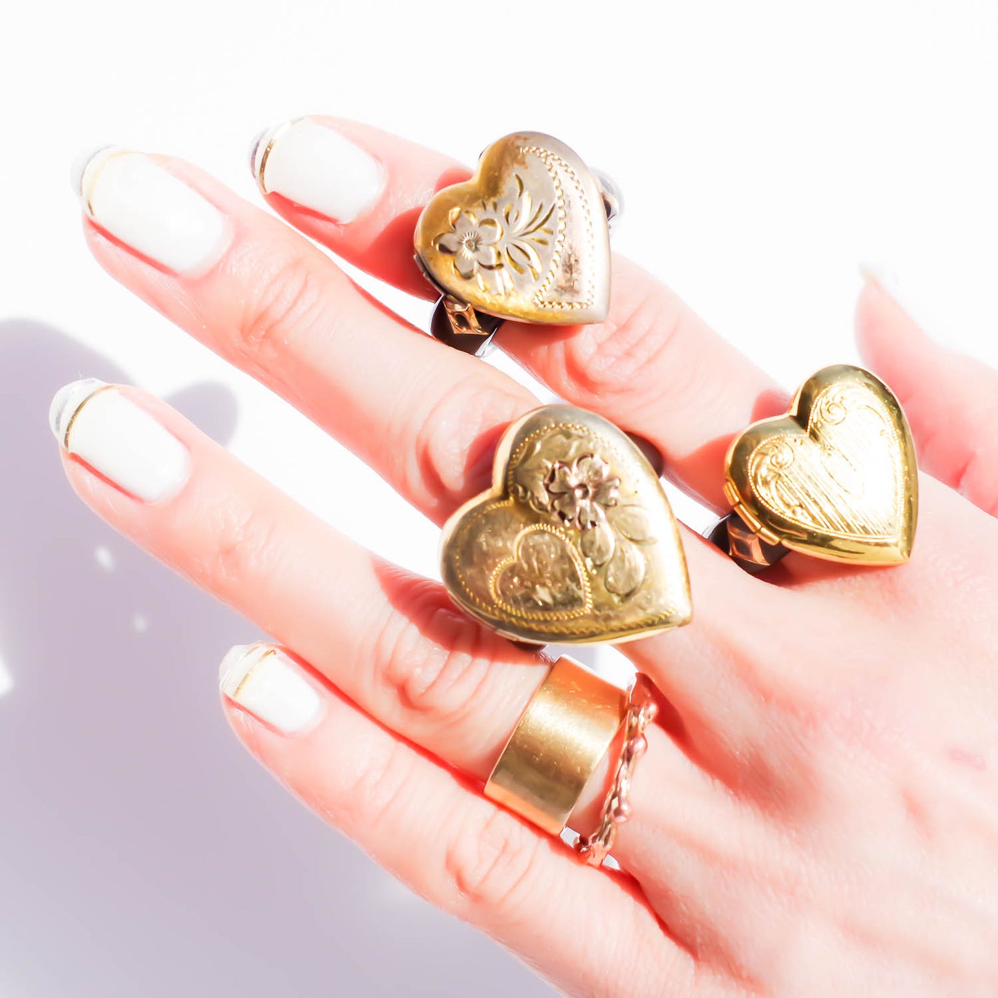 HEART LOCKET RING / FLOWER / #13