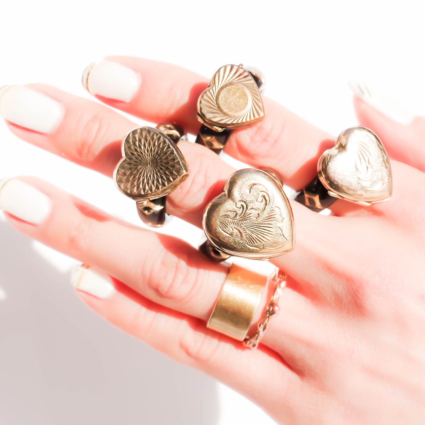 HEART LOCKET RING / UK / 9K / #12