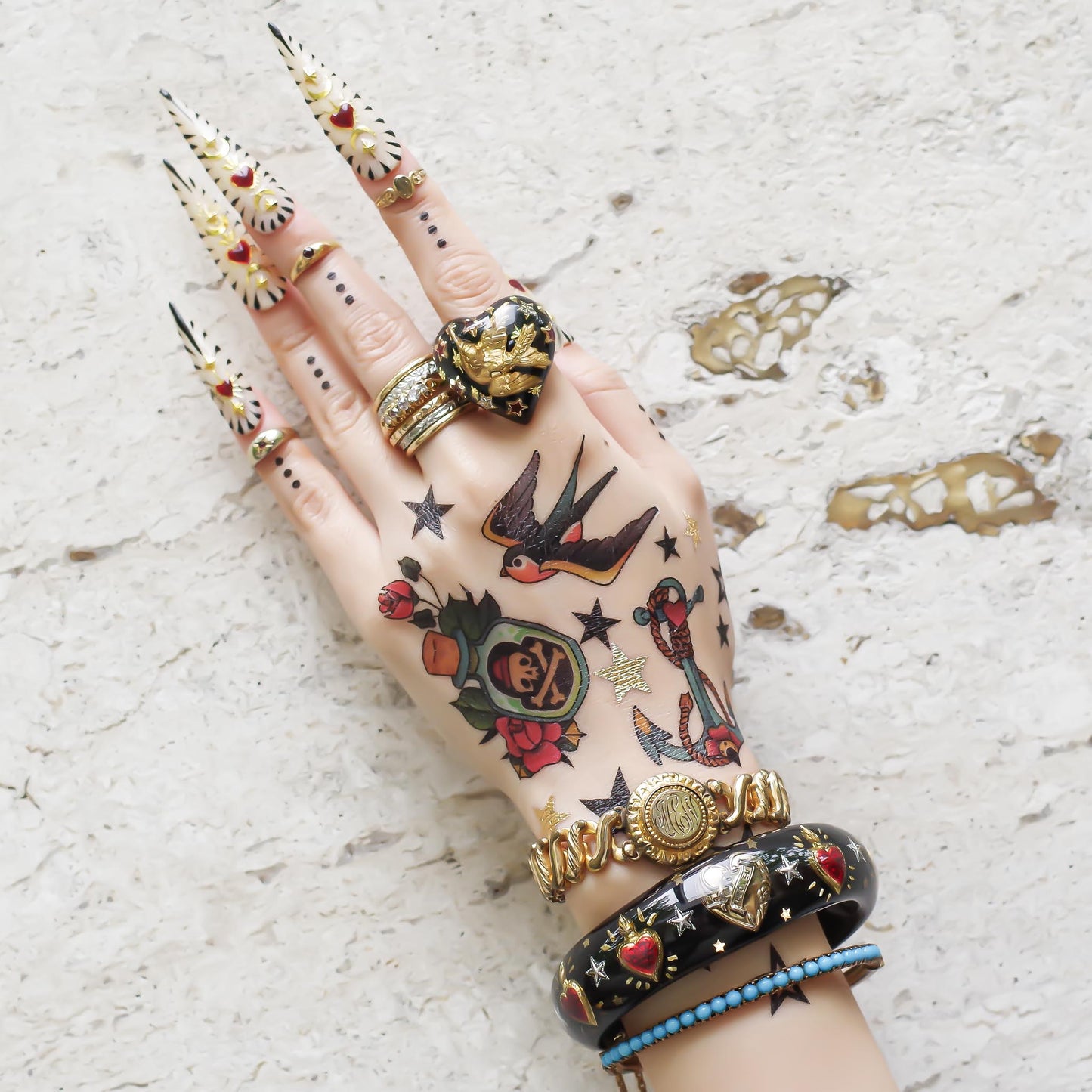 HUMMINGBIRD RING / BLACK / #13 