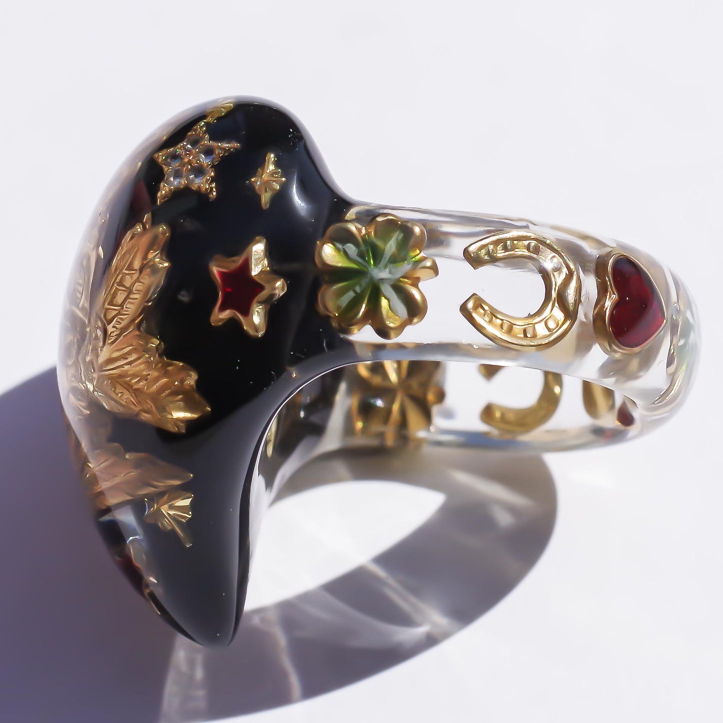 HUMMINGBIRD RING / BLACK / #13 