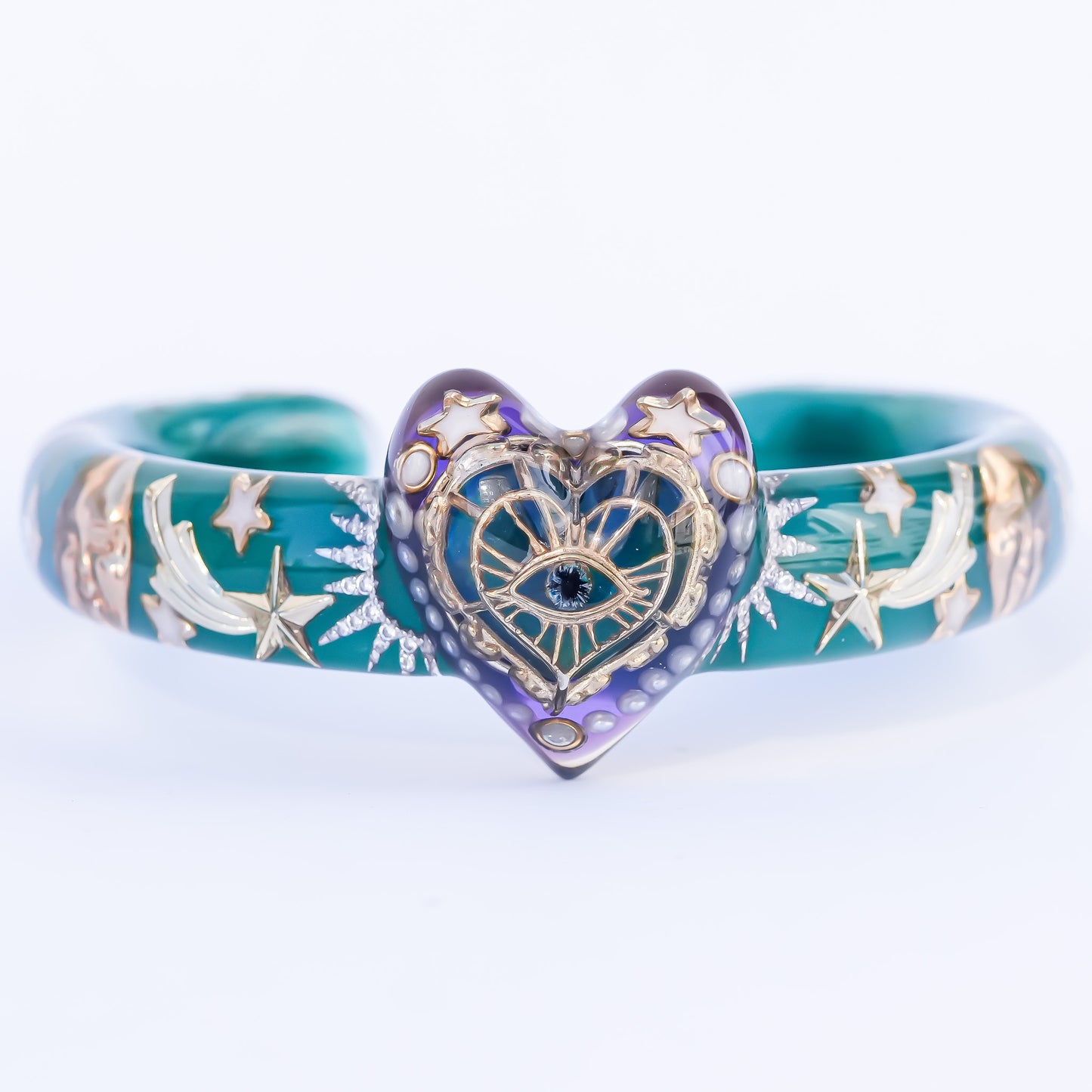 Eternal Vision Heart Bracelet – Green