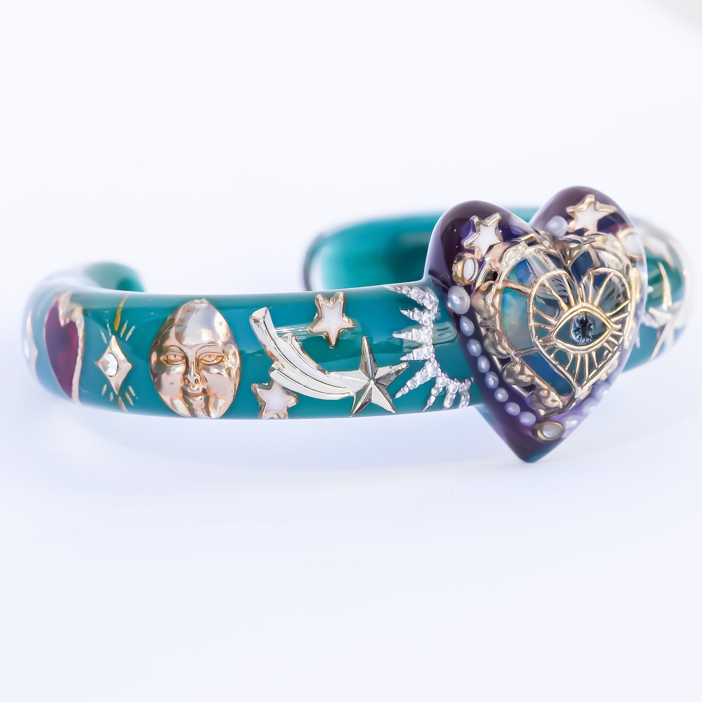 Eternal Vision Heart Bracelet – Green