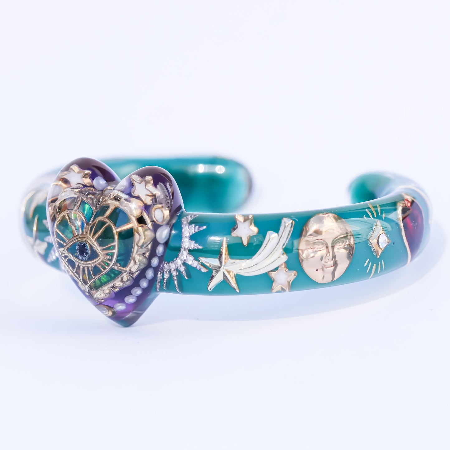 Eternal Vision Heart Bracelet – Green