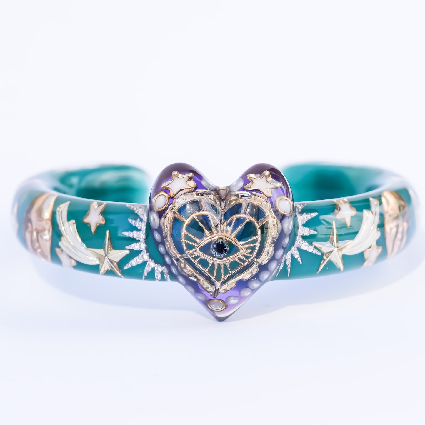 Eternal Vision Heart Bracelet – Green