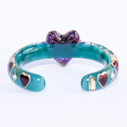 Eternal Vision Heart Bracelet – Green