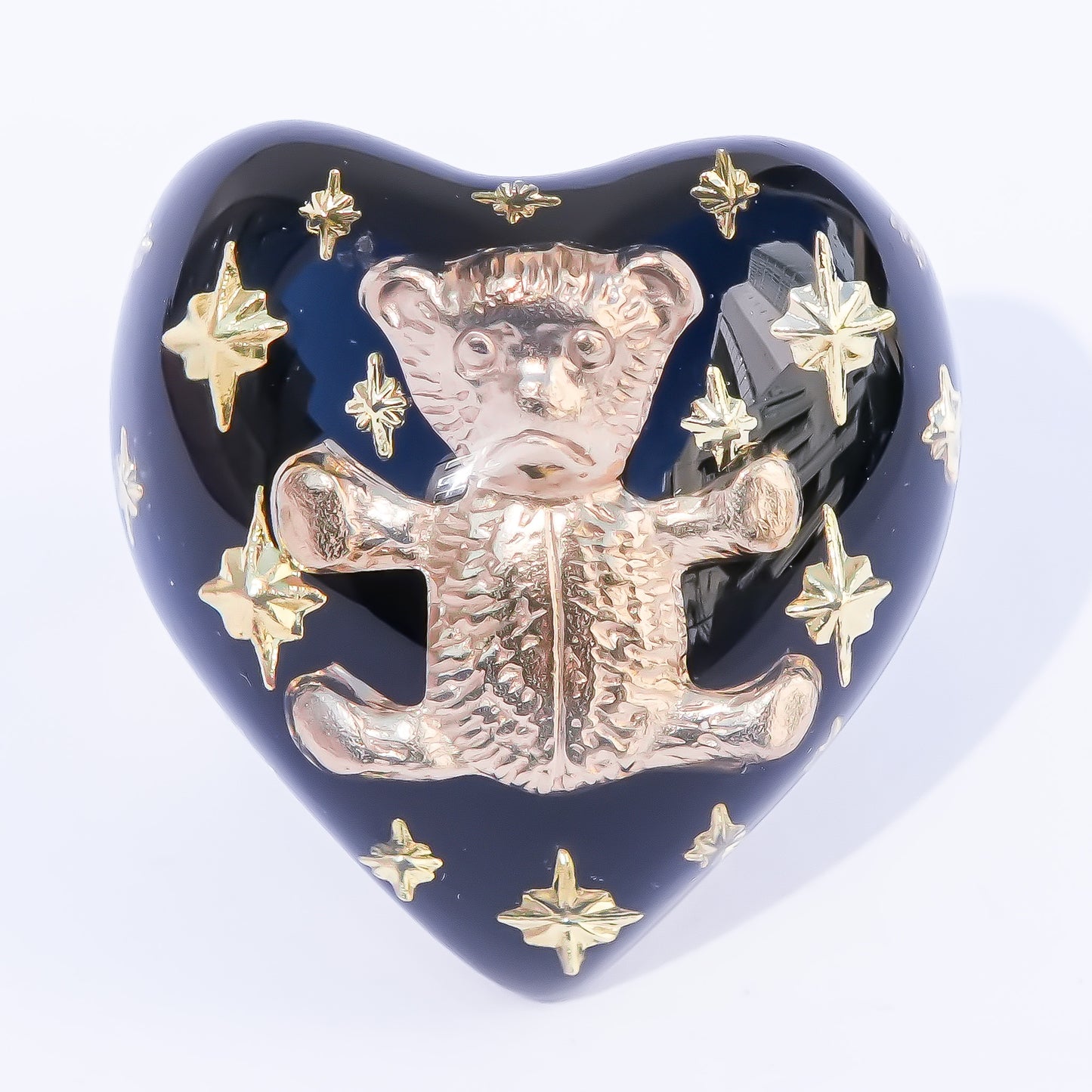 Bear Heart Ring - Black / #10 #13