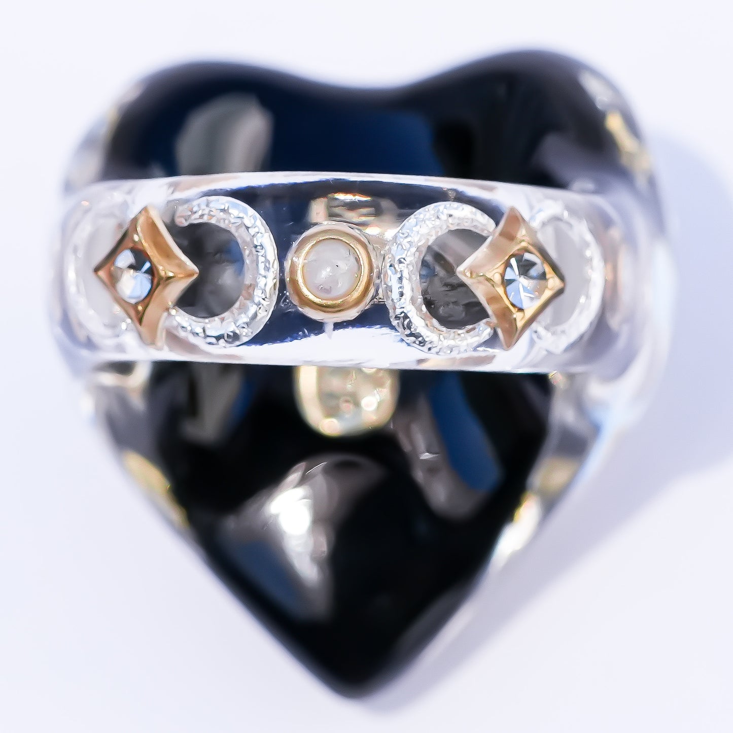 Bear Heart Ring - Black / #10 #13