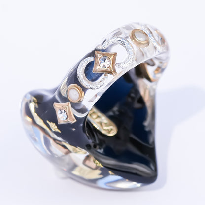 Bear Heart Ring - Black / #10 #13