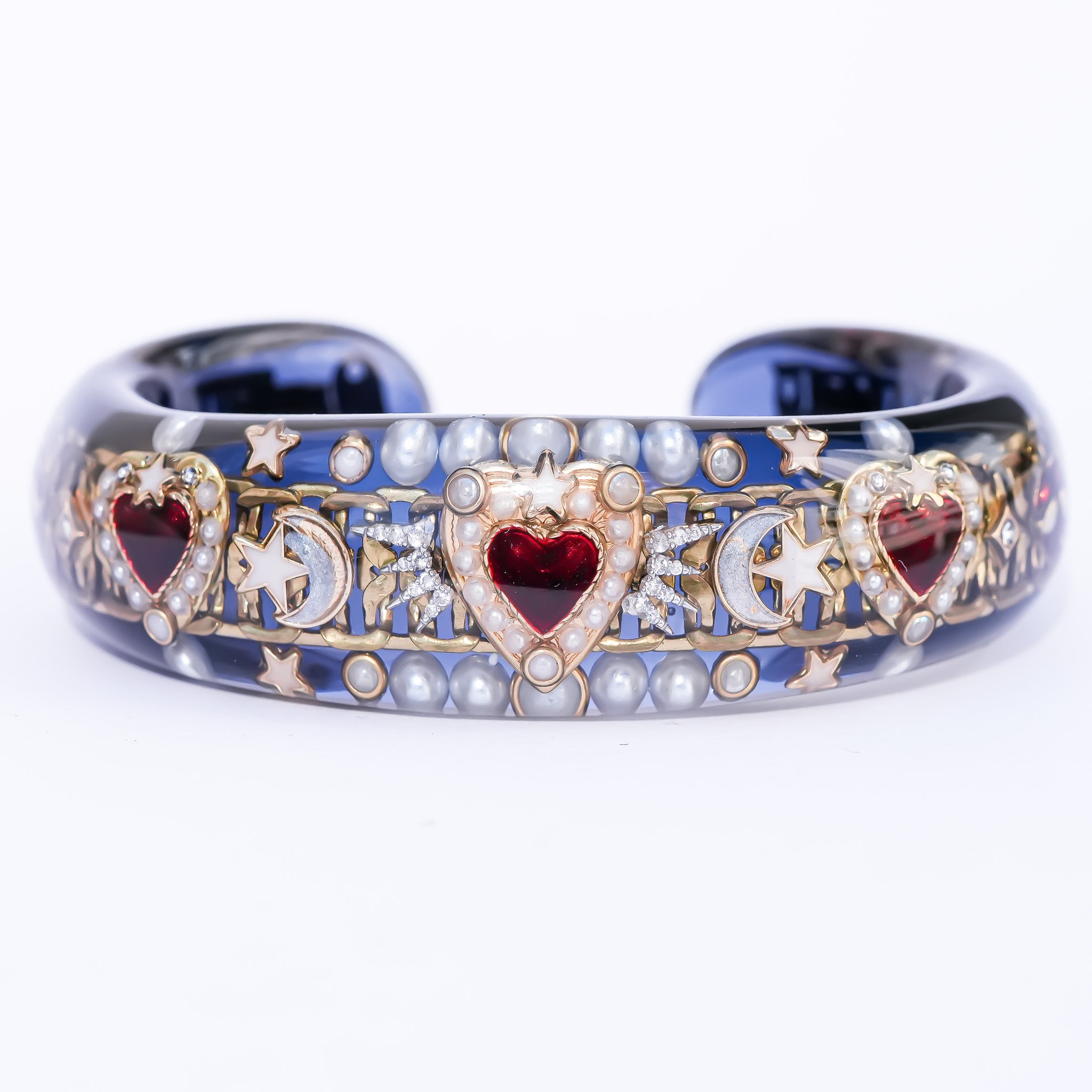 RUKA ハートモチーフ ブレスレット Triple celestial heart bracelet