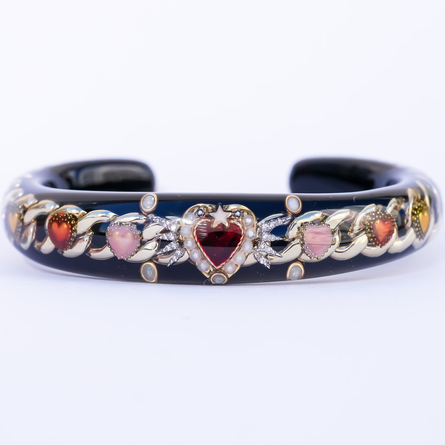 Celestial Lucky Heart Bracelet - Black
