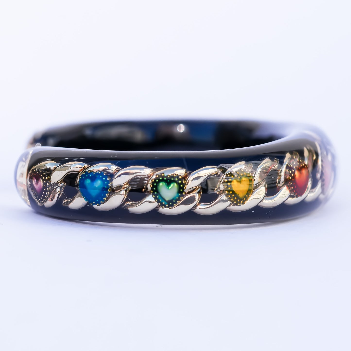 Celestial Lucky Heart Bracelet - Black