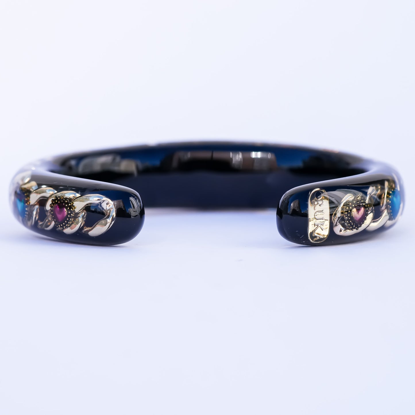 Celestial Lucky Heart Bracelet - Black