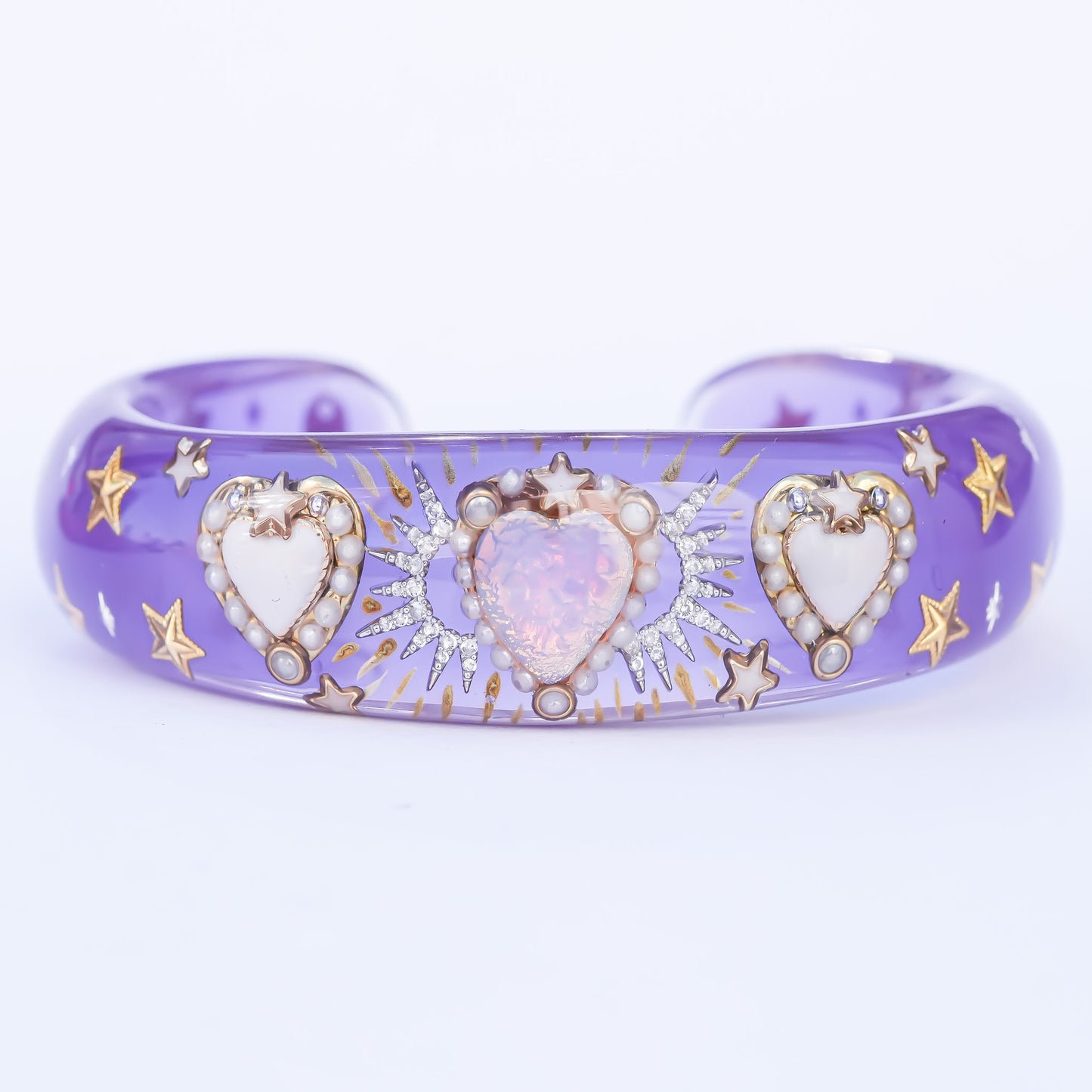 Stardust Heart Bracelet - Purple