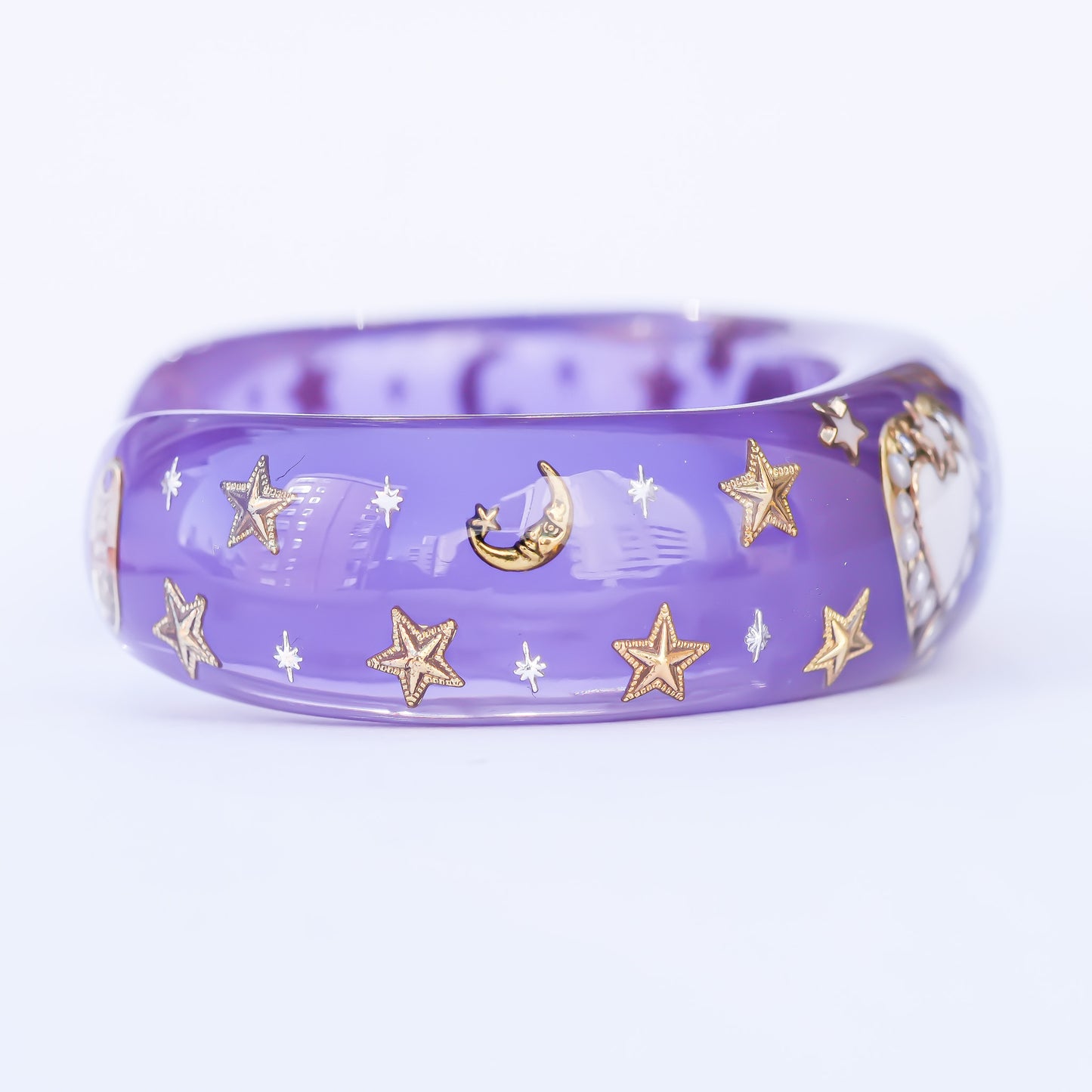 Stardust Heart Bracelet - Purple