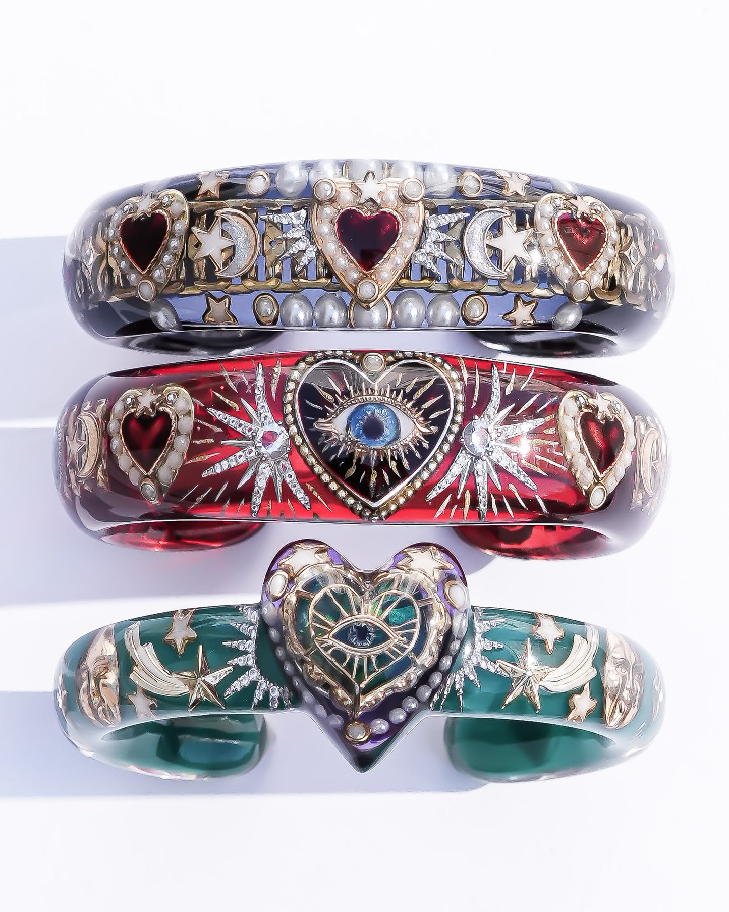 Eternal Vision Heart Bracelet – Green