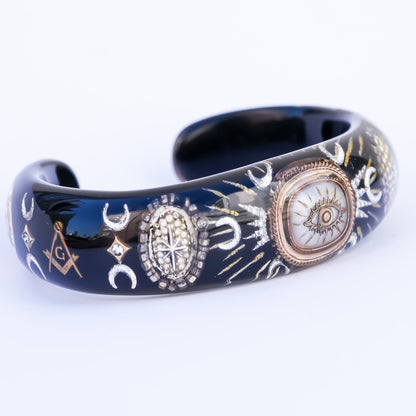 Mystic Eye Charm Bracelet - Black