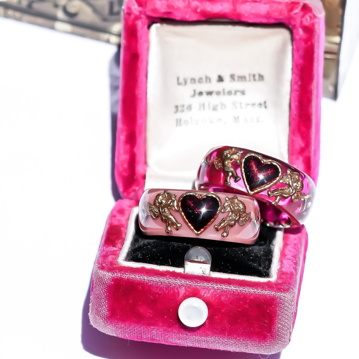 Cupid’s Secret Love Ring - Smoky Pink × Deep Red / #11
